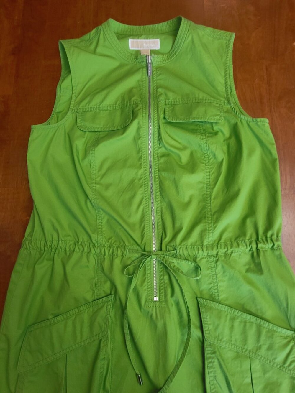 Michael Kors ~ Sz M ~ Green Shirt Dress ~ *Excellent Condition - Picture 6 of 9